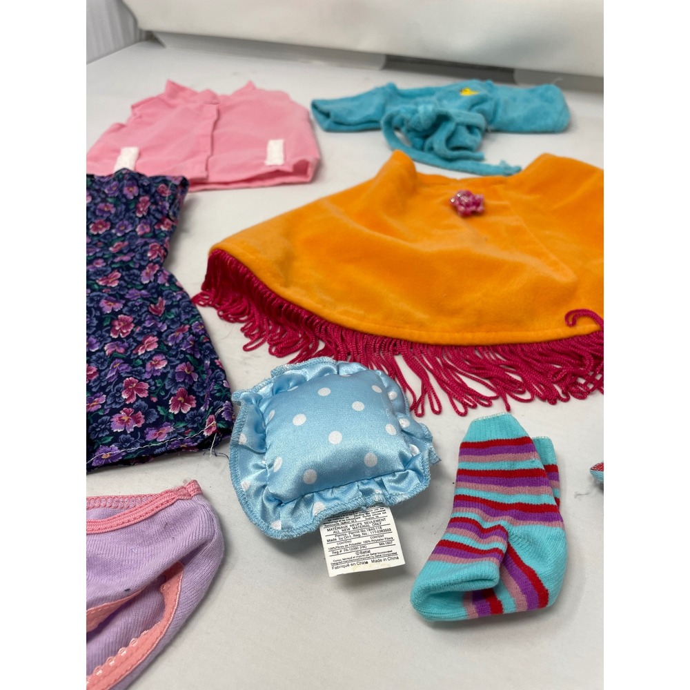 American Girl 8pc Tagged Clothing Lot - Floral Dress, Poncho, Sleep Set & More - Picture 3 of 13